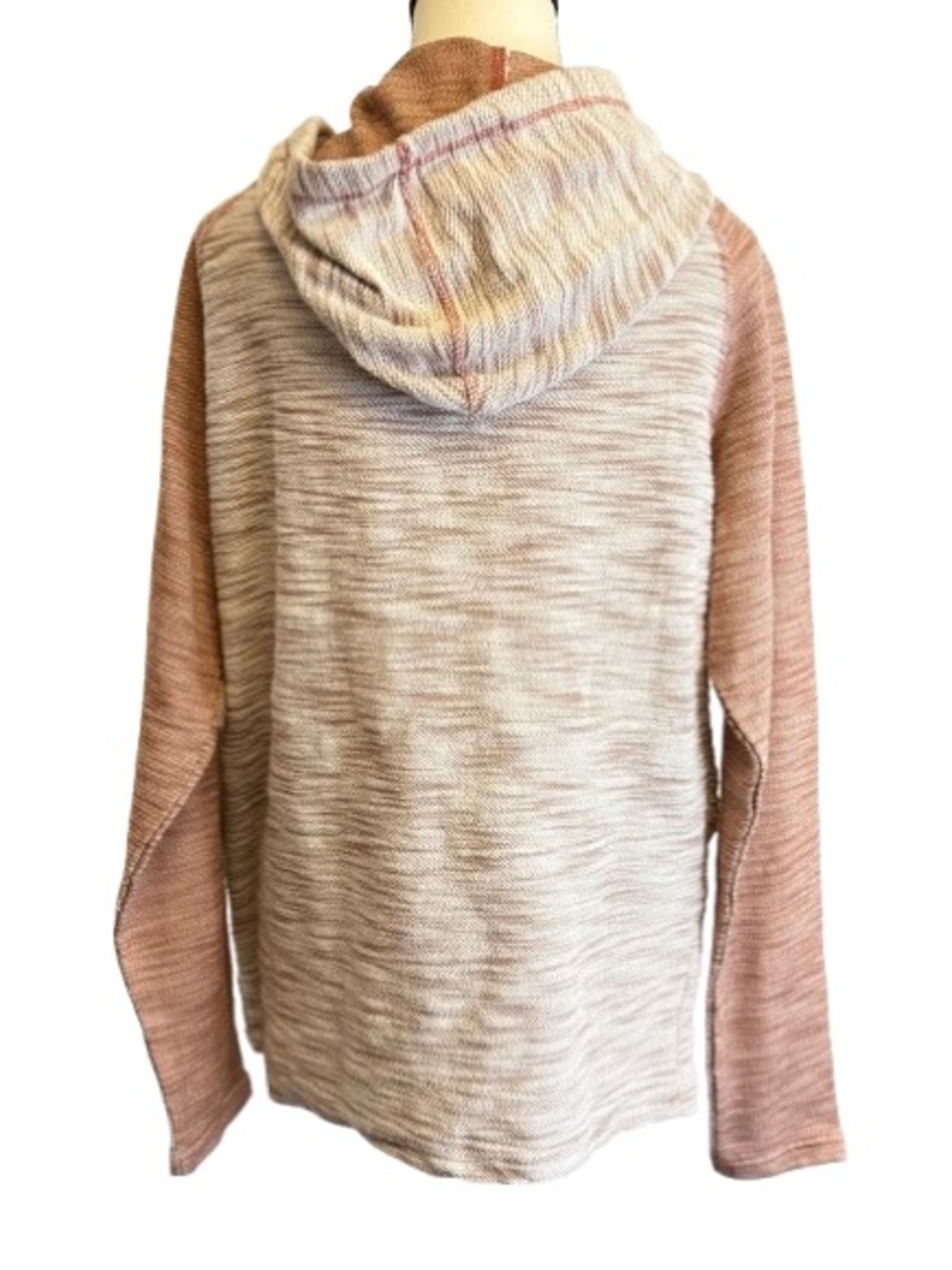 Free Planet Hoodie Medium NWOT Colorblock Henley Pullover Boho Cozy - Picture 8 of 8